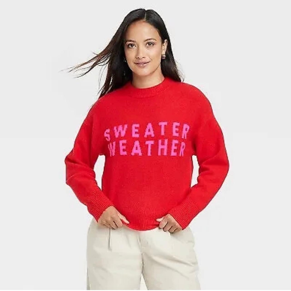 Red Sweater Weather Women's Sweater